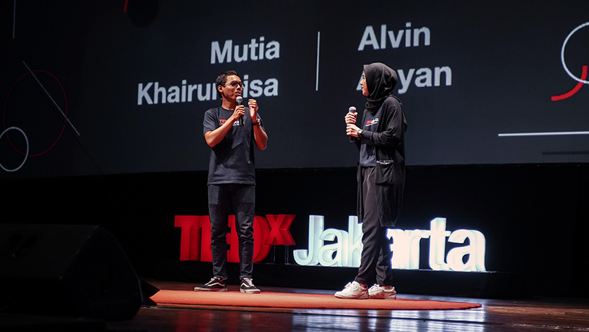 Speakers on stage at TEDxJakarta
