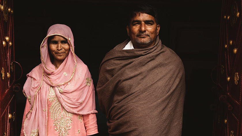 Asfana and Shahir, at the Madrasa, Meerut, India. 