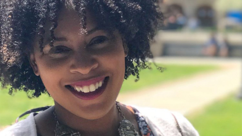 Photo of Ashley Edwards, Founder and CEO of MindRight Health, who built a platform that provides trauma-informed mental health coaching to youth via text message.