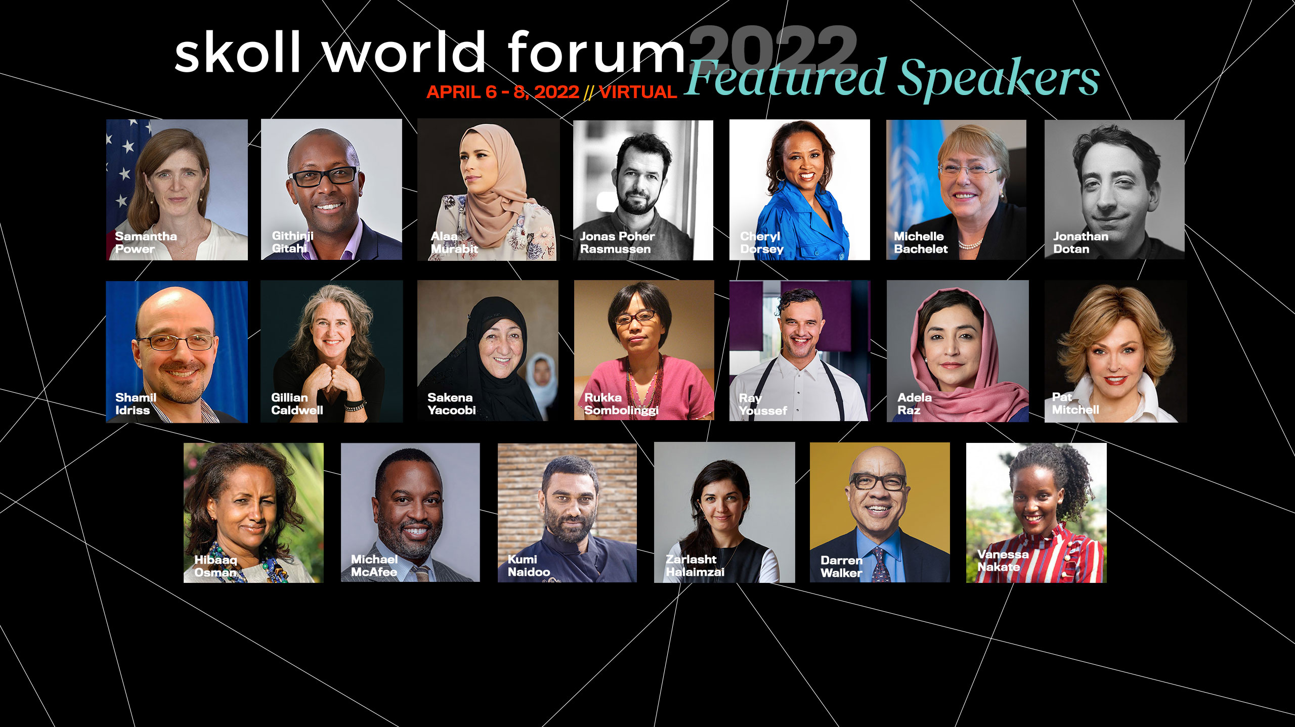 Skoll Announcing Skoll World Forum Featured Speakers and Sessions